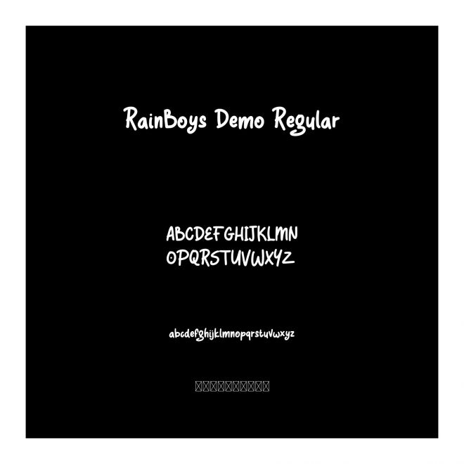 RainBoys Demo Regular