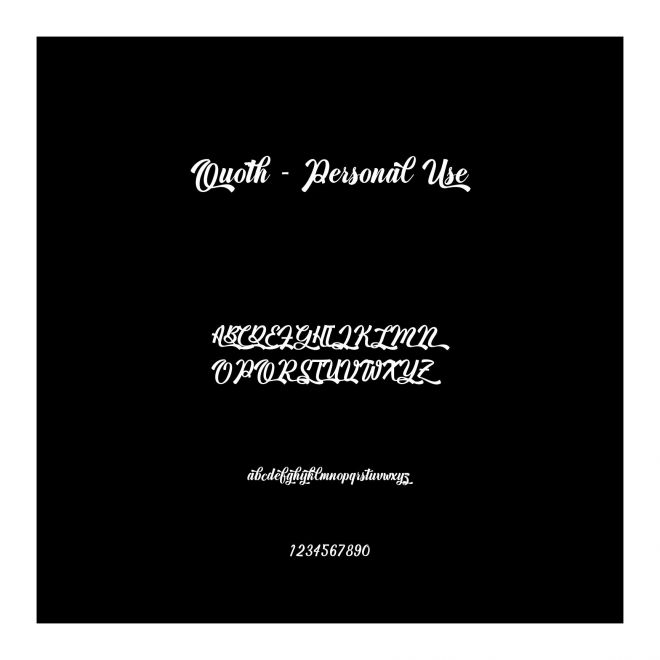 Quoth - Personal Use