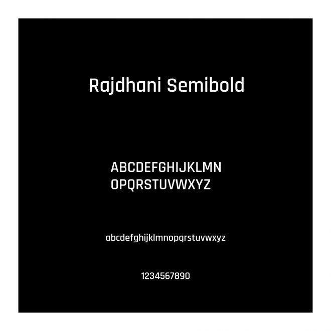 Rajdhani Semibold
