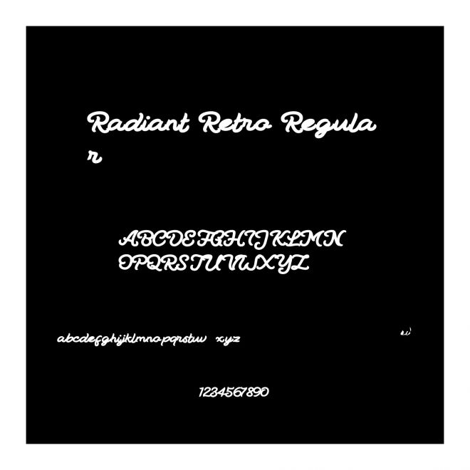 Radiant Retro Regular