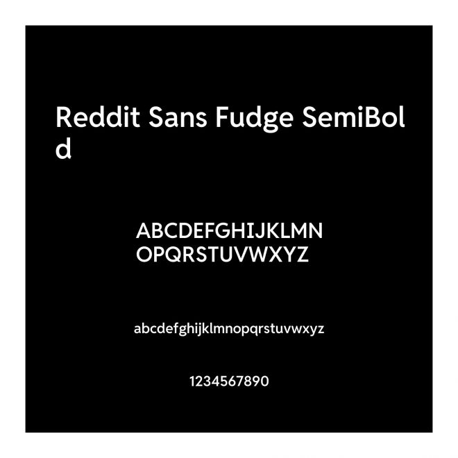 Reddit Sans Fudge SemiBold