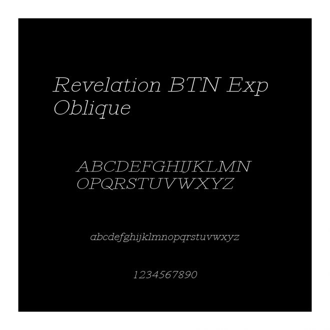Revelation BTN Exp Oblique