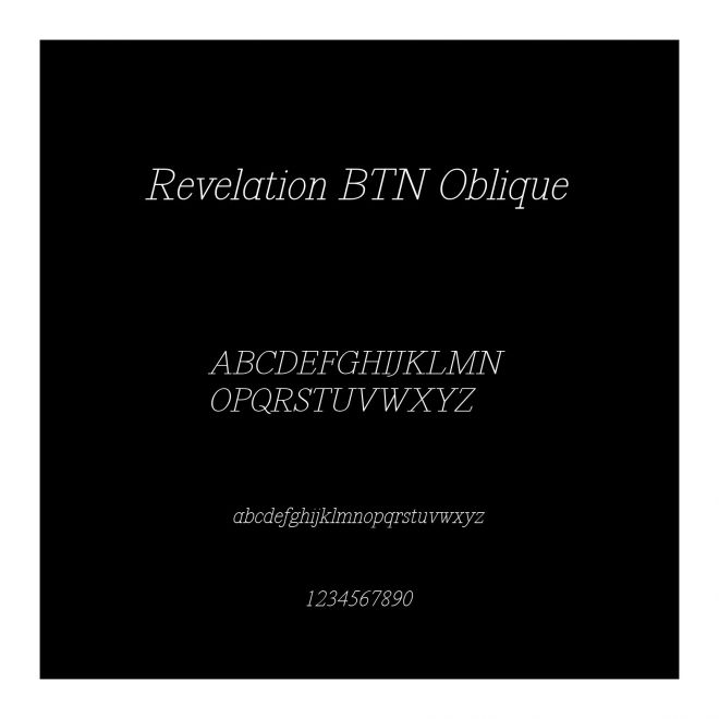 Revelation BTN Oblique