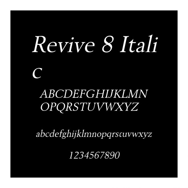 Revive 8 Italic