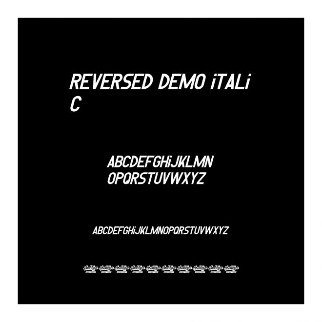 Reversed Demo Italic