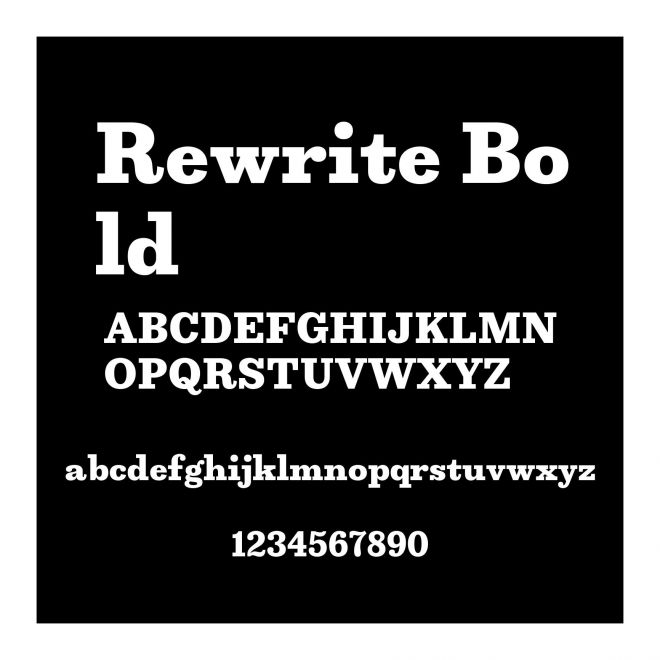 Rewrite Bold