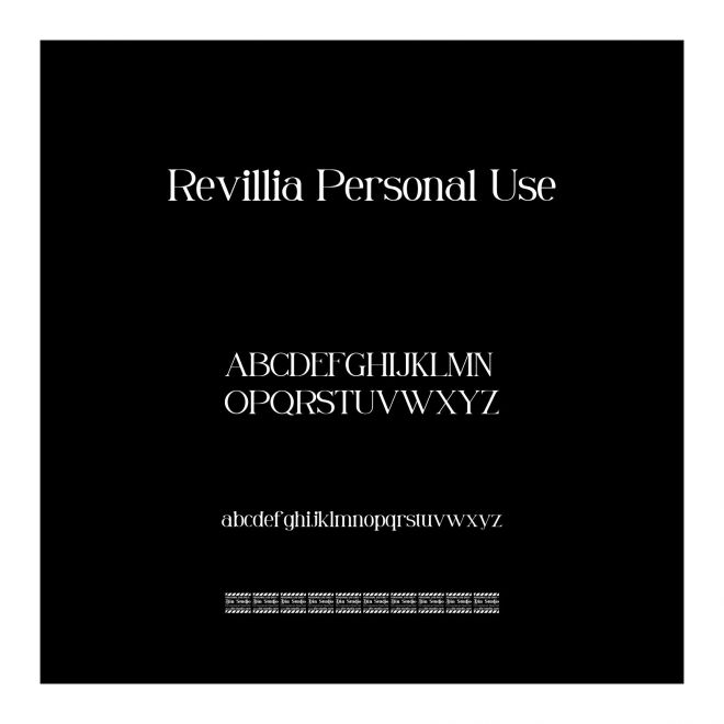 Revillia Personal Use