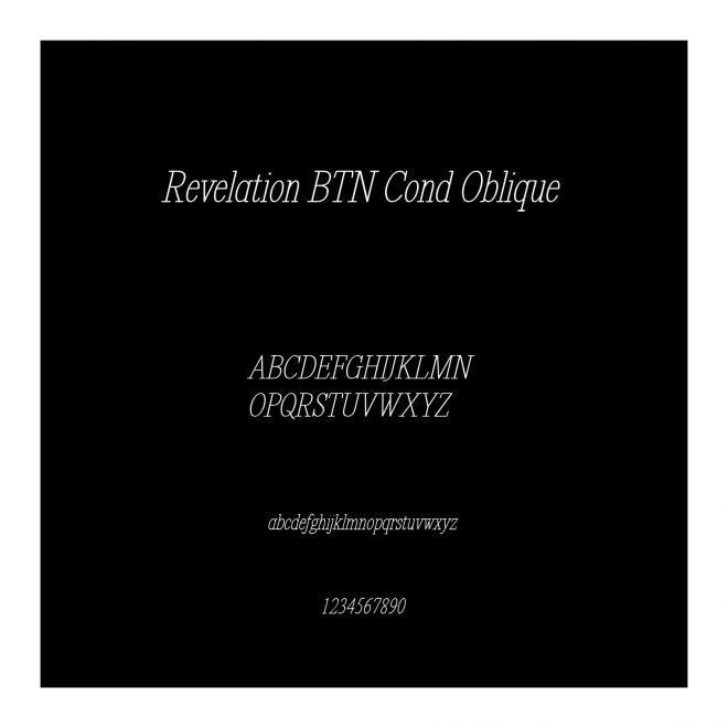 Revelation BTN Cond Oblique