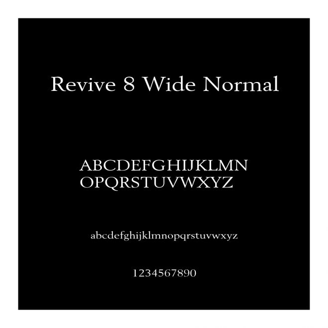 Revive 8 Wide Normal