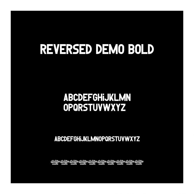Reversed Demo Bold
