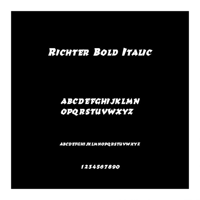 Richter Bold Italic