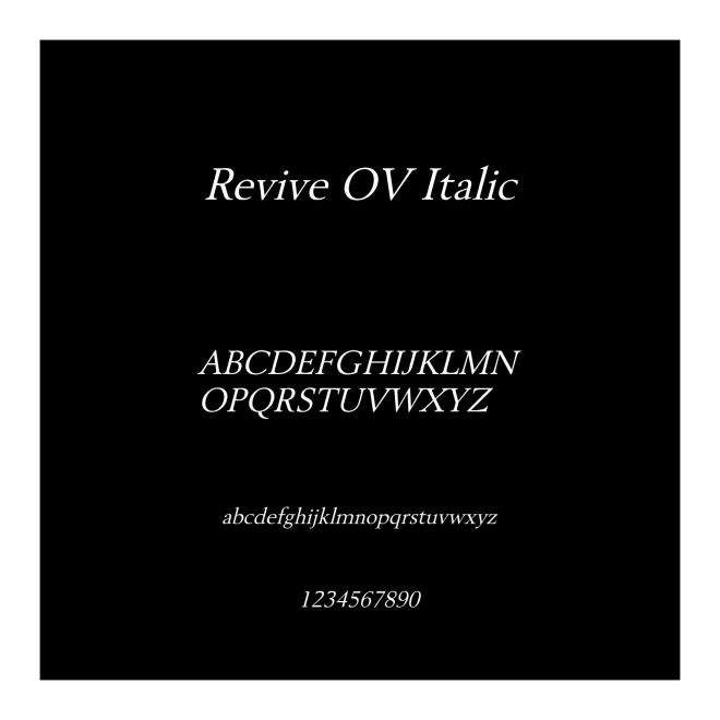 Revive OV Italic