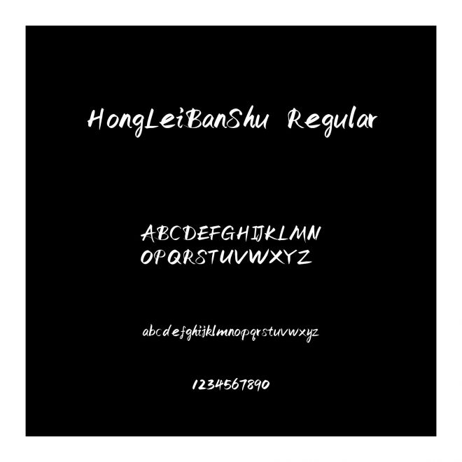 HongLeiBanShu Regular