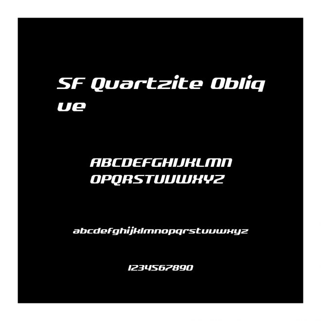 SF Quartzite Oblique