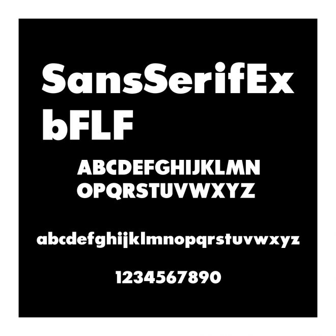 SansSerifExbFLF