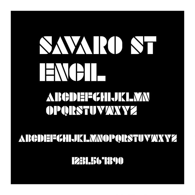 SAVARO STENCIL