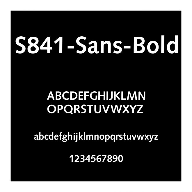 S841-Sans-Bold