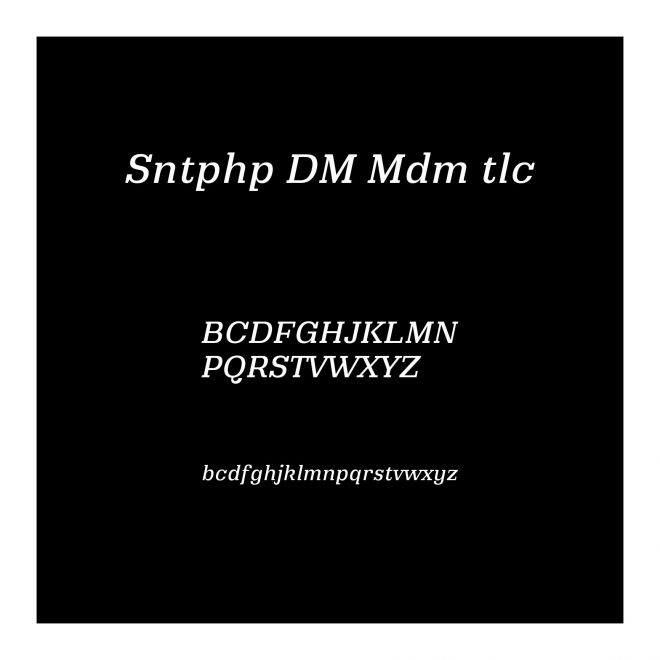 Santiphap DEMO Medium Italic