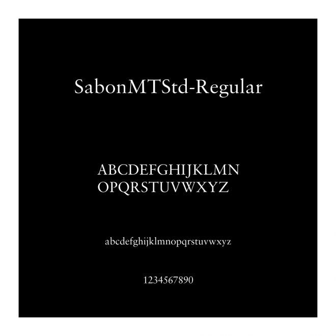 SabonMTStd-Regular