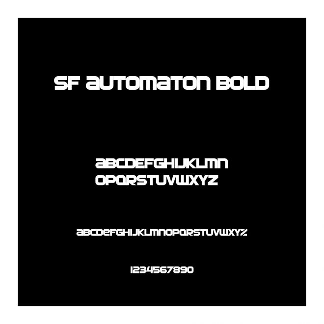 SF Automaton Bold