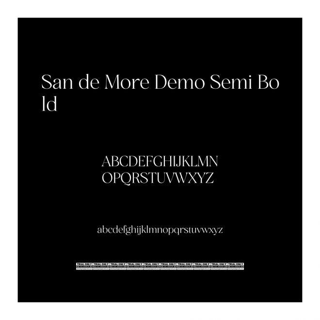 San de More Demo Semi Bold