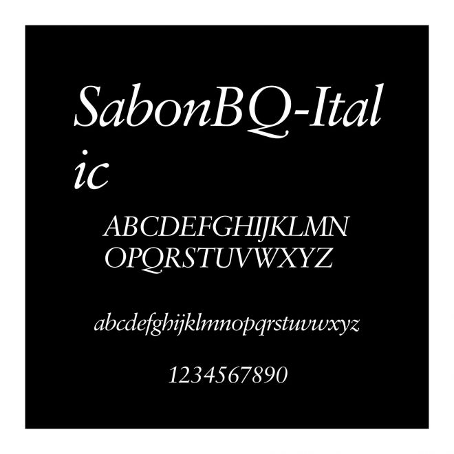 SabonBQ-Italic