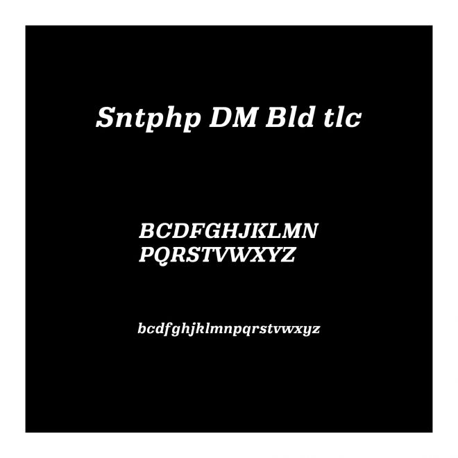 Santiphap DEMO Bold Italic