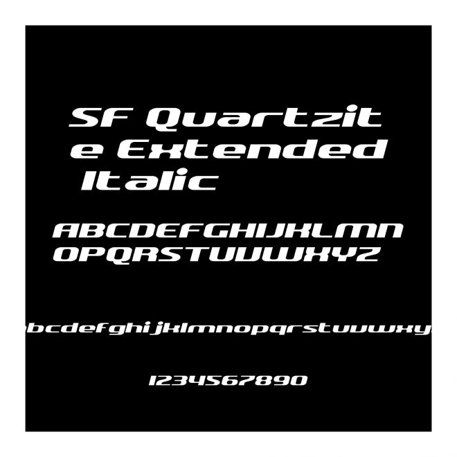 SF Quartzite Extended Italic