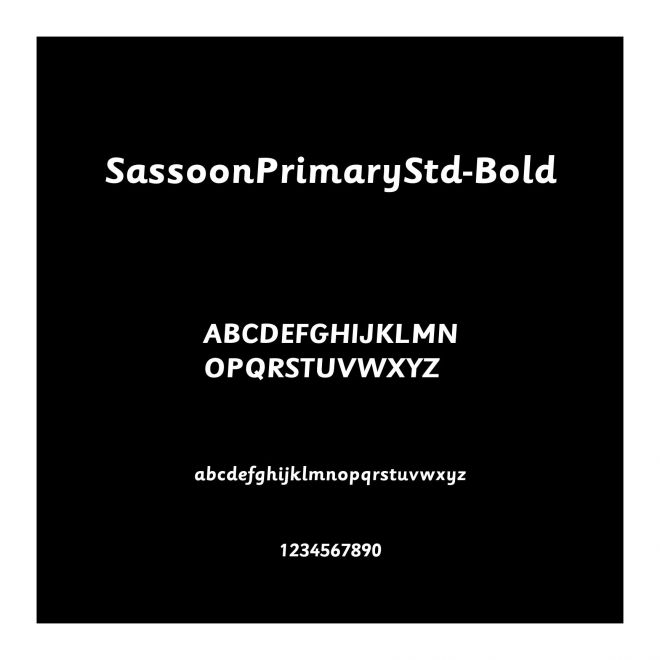SassoonPrimaryStd-Bold