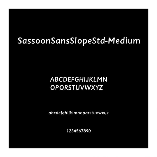 SassoonSansSlopeStd-Medium