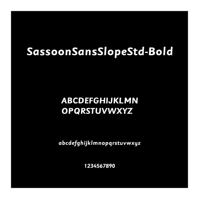 SassoonSansSlopeStd-Bold