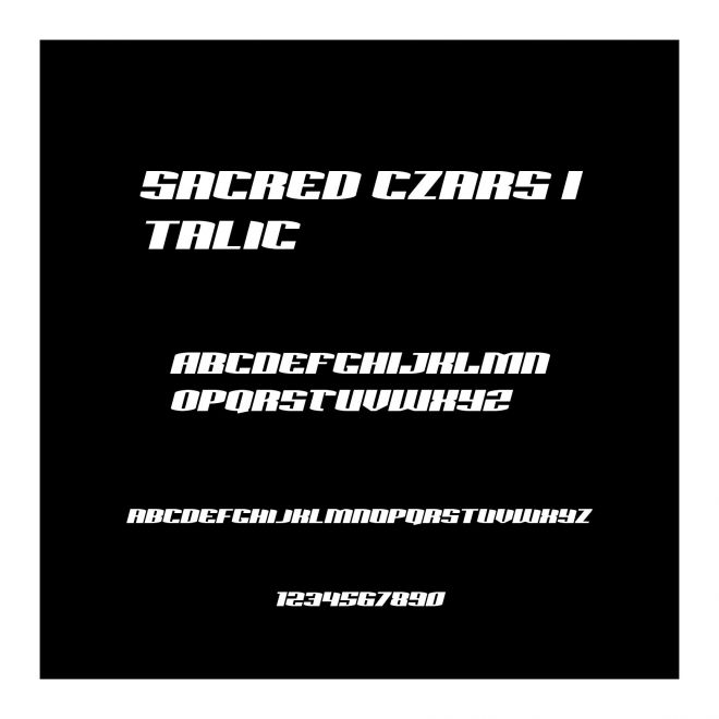 Sacred Czars Italic