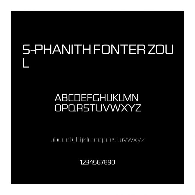S-PHANITH FONTER ZOUL
