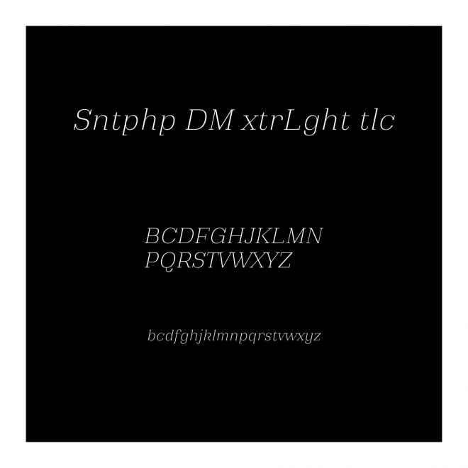 Santiphap DEMO ExtraLight Italic