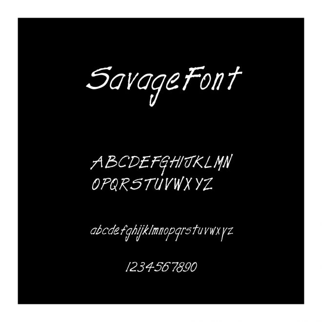SavageFont