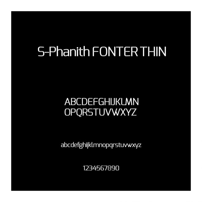 S-Phanith FONTER THIN