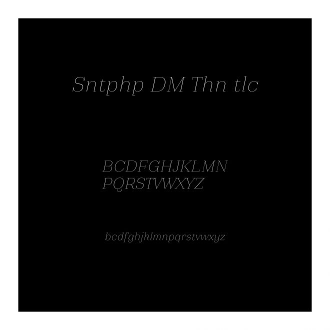 Santiphap DEMO Thin Italic