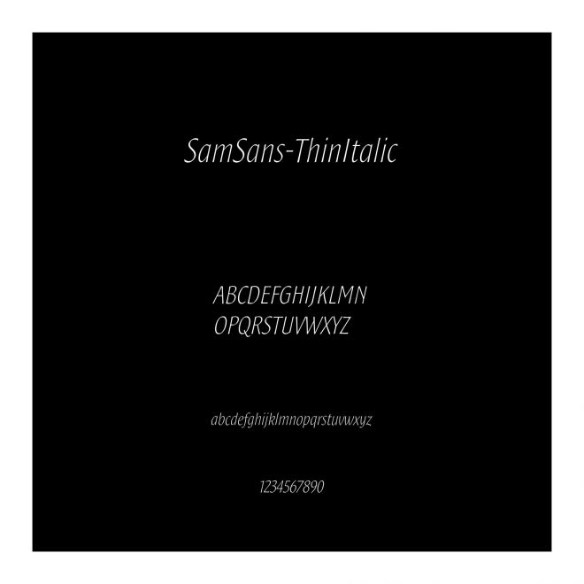SamSans-ThinItalic