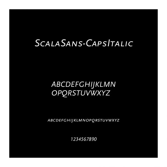 ScalaSans-CapsItalic