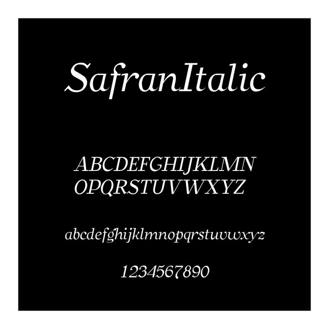 SafranItalic