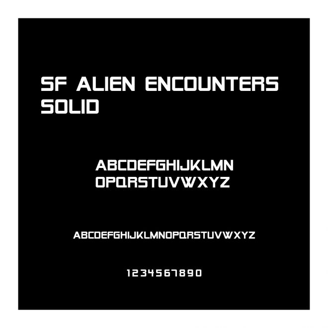 SF Alien Encounters Solid