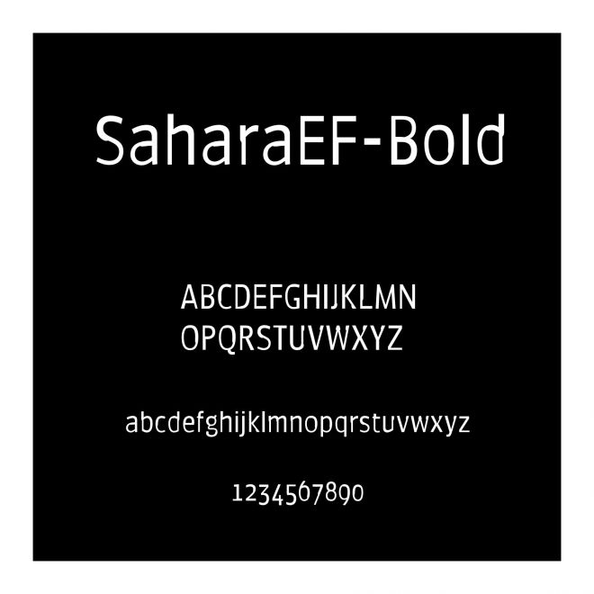 SaharaEF-Bold