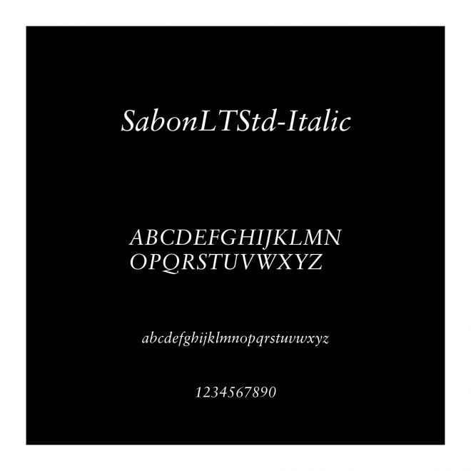 SabonLTStd-Italic