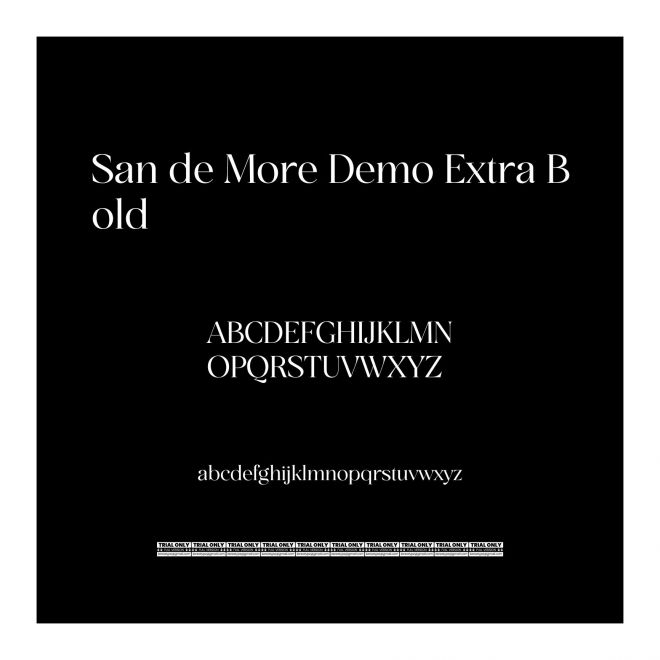 San de More Demo Extra Bold