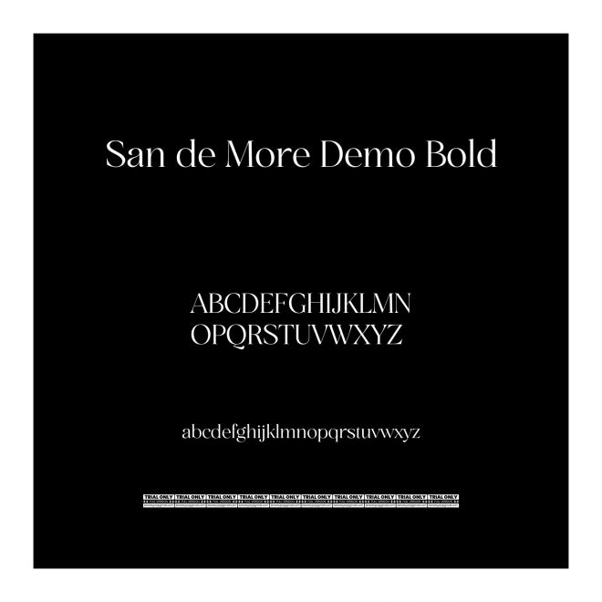 San de More Demo Bold