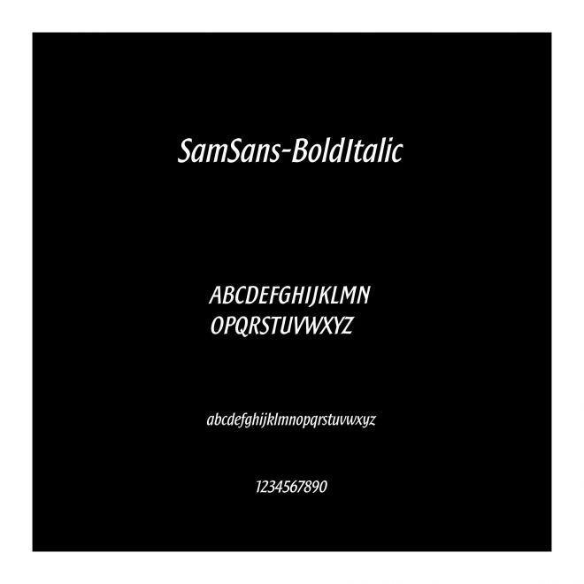 SamSans-BoldItalic