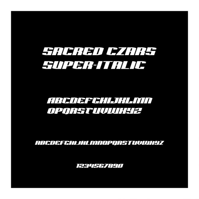 Sacred Czars Super-Italic