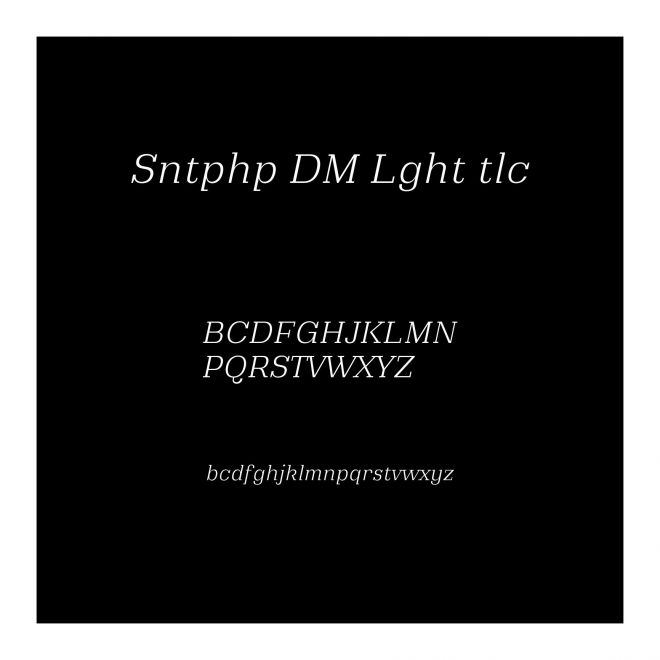 Santiphap DEMO Light Italic