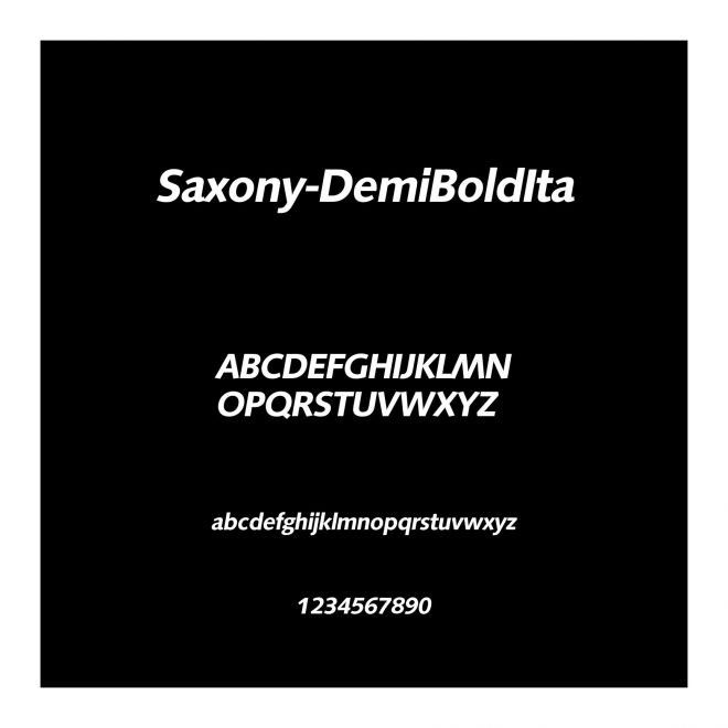 Saxony-DemiBoldIta