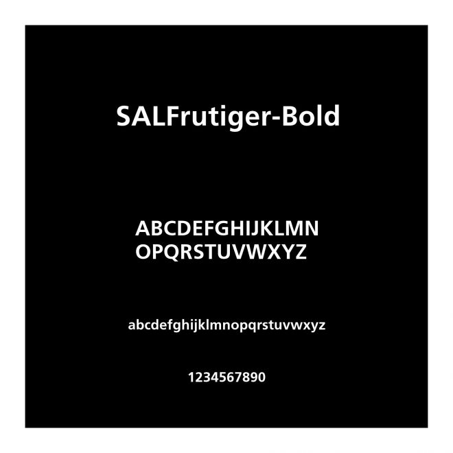 SALFrutiger-Bold